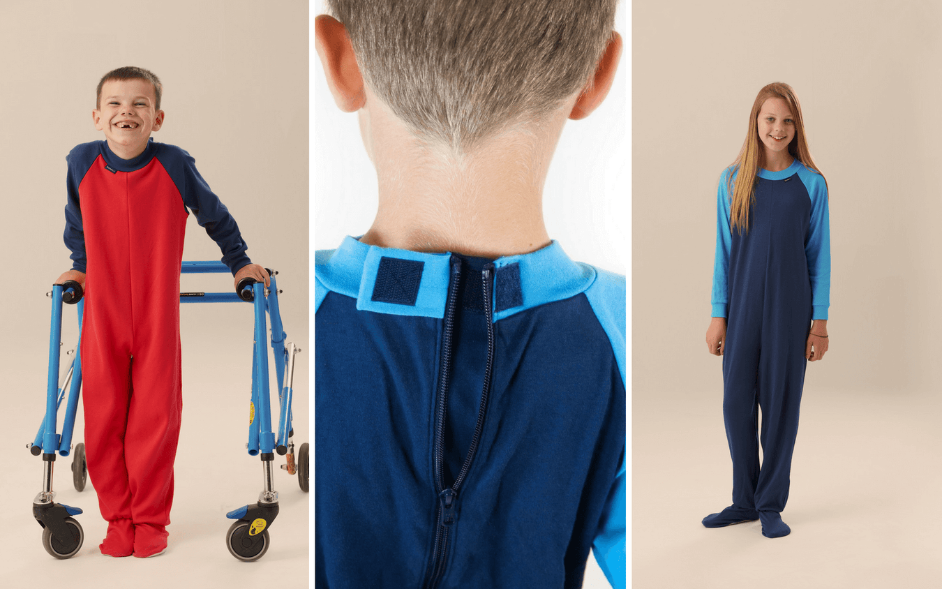 Seenin_Sleepsuits_adaptive_clothing_zip back_older_children_kids_with_special_needs