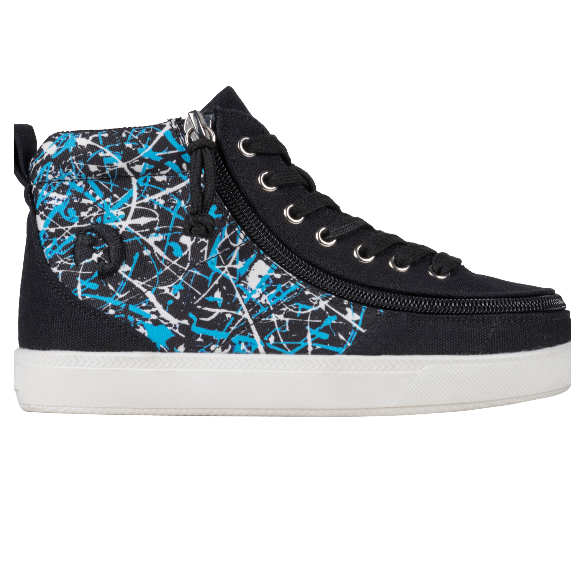 Billy Footwear (Toddlers) - High Top D|R Black Graffiti Canvas Shoes