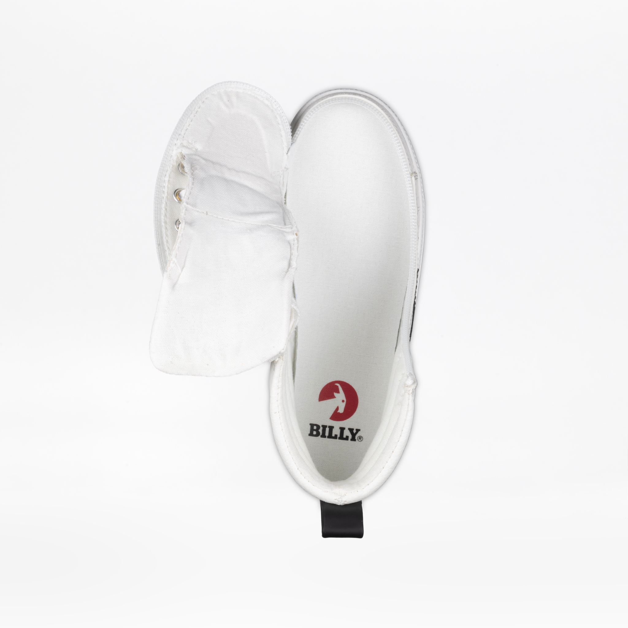 Billy Footwear (Mens) - High Top White/Black CS Faux Leather Shoes