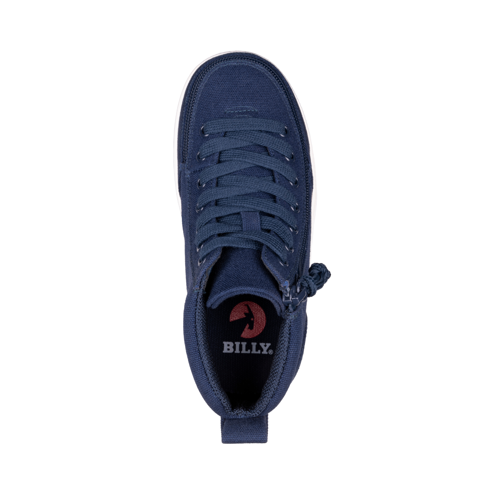 Billy Footwear (Kids) DR II Fit - High Top DR II Navy Canvas Shoes