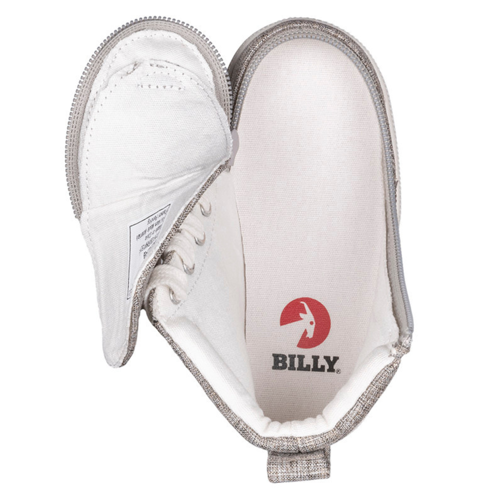 Billy Footwear (Toddlers) - High Top Linen Shoes Darker Grey Jersey CLEARANCE