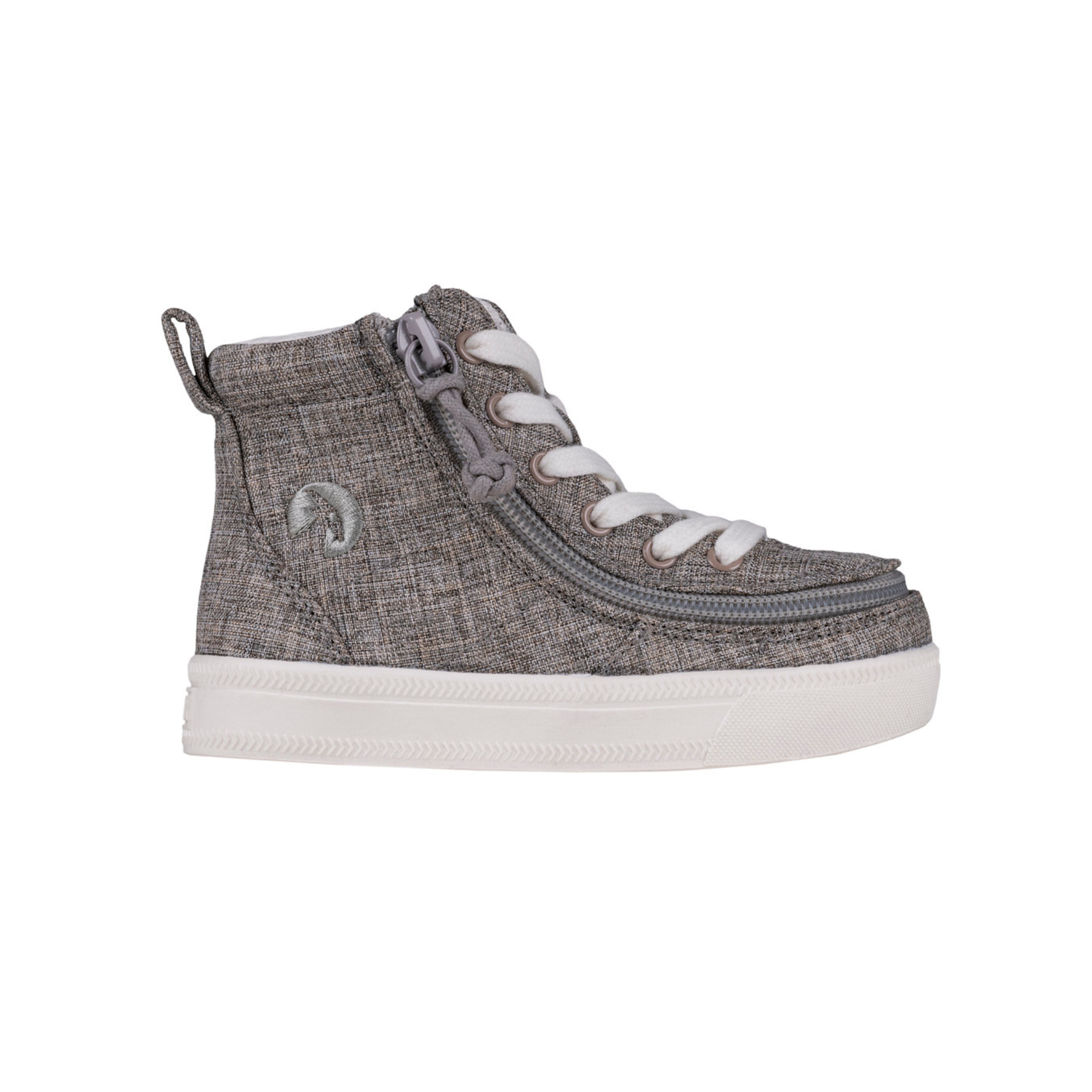Billy Footwear (Toddlers) - High Top Linen Shoes Darker Grey Jersey CLEARANCE