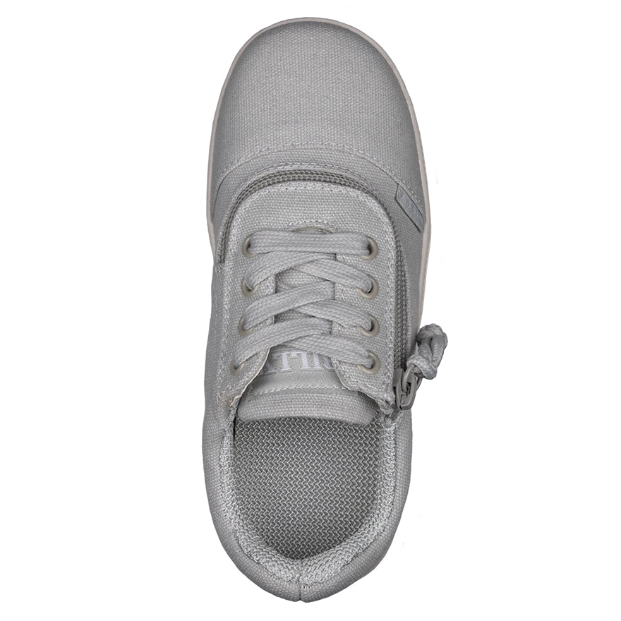 Billy Footwear (Kids) Short Wrap - High Top Grey Pink Canvas