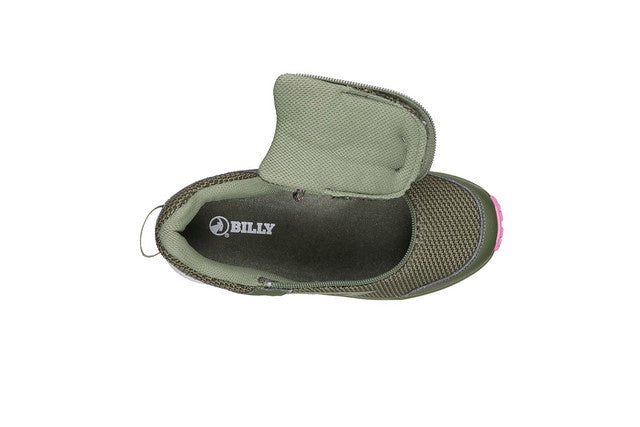 Billy Footwear (Womens) -  Inclusion Trail Olive/Pink Trainers