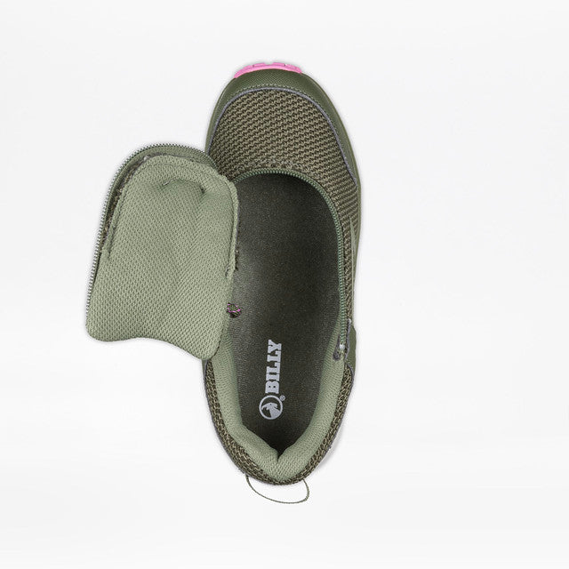 Billy Footwear (Womens) -  Inclusion Trail Olive/Pink Trainers