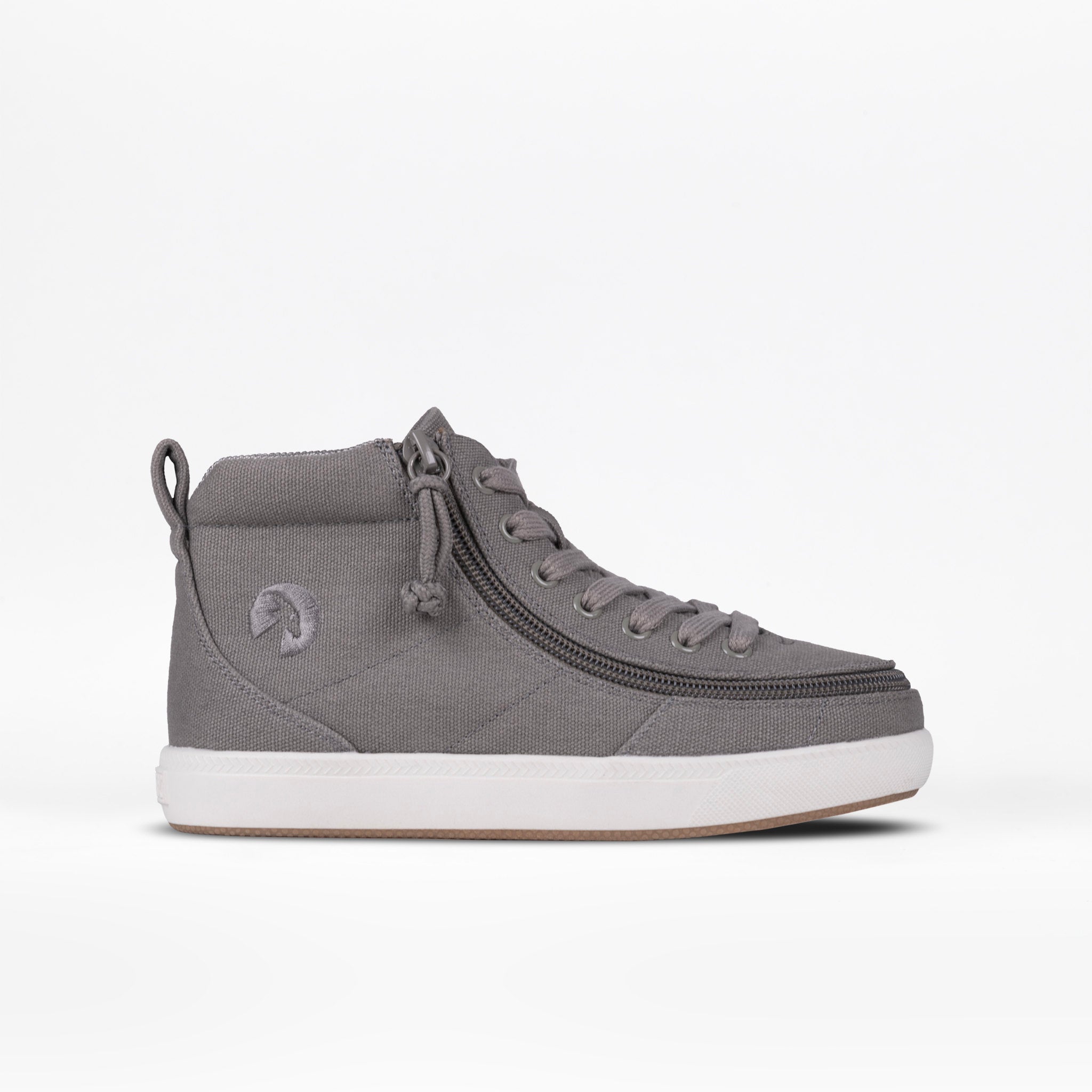 Billy Footwear (Kids) DR II Fit - High Top Dark Grey Canvas Shoes