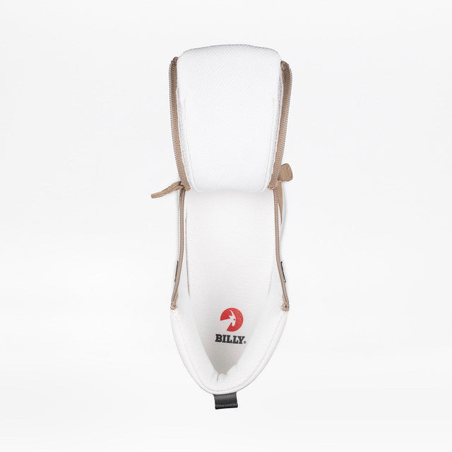 Billy Footwear (Womens) - High Top White/Tan/Black Comfort DZ - CLEARANCE