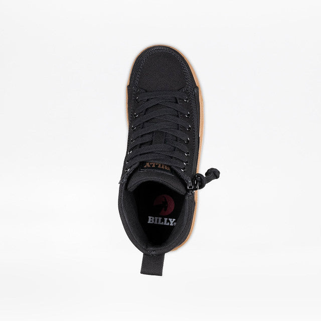 Billy Footwear (Kids)  -  High Top Black/Gum CS Canvas Shoes
