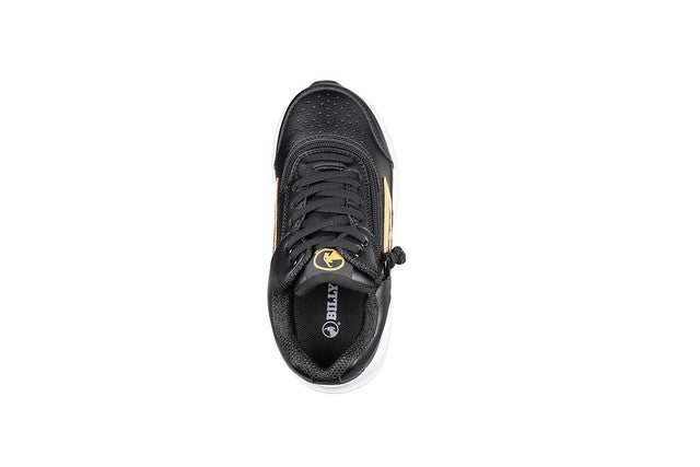 Billy Footwear (Toddlers) - Mid Top Goat Hoop Black/Gold Trainers
