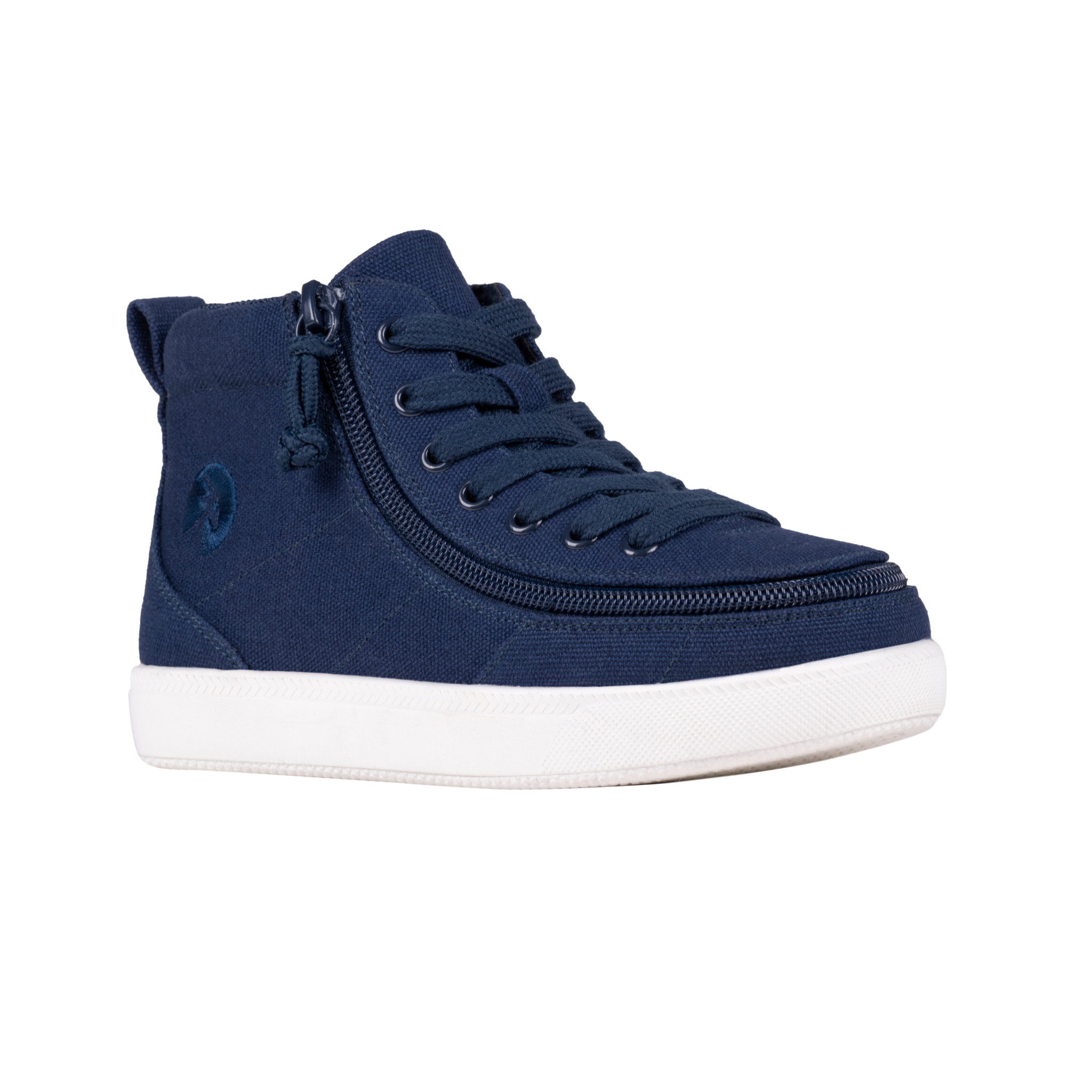 Billy Footwear (Toddlers) DR II Fit - High Top DR II Navy Canvas Shoes