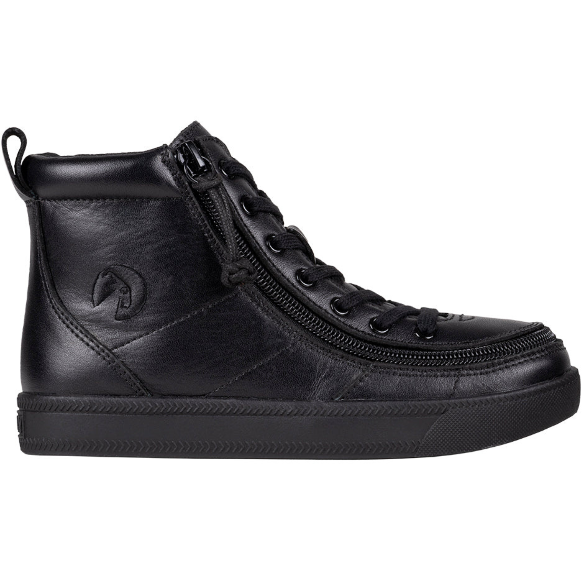 Billy Footwear (Kids) DR II Fit - High Top DR II Black Leather Shoes Clearance