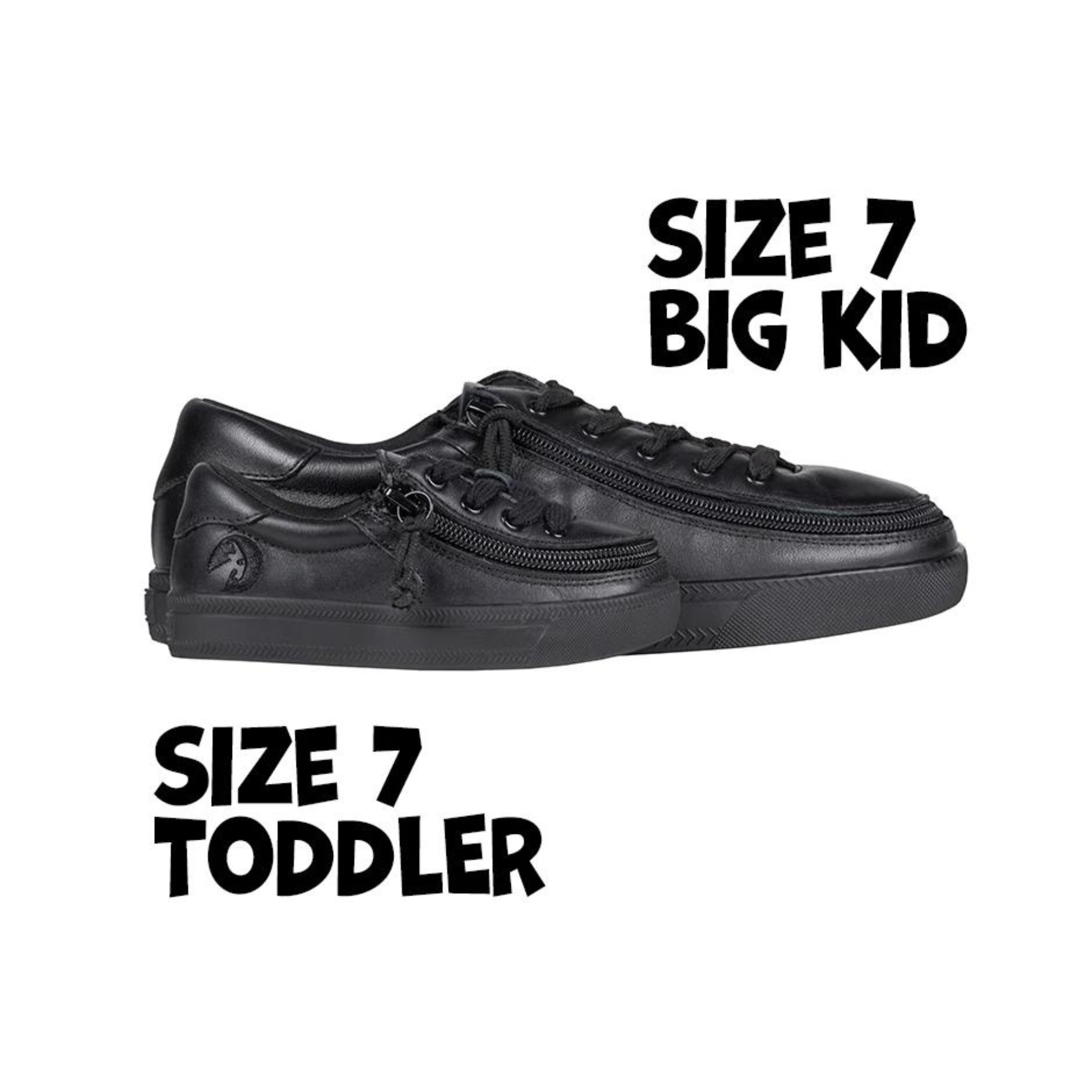 Billy Footwear (Kids) DR II Fit - Low Top DR II Black Leather Shoes