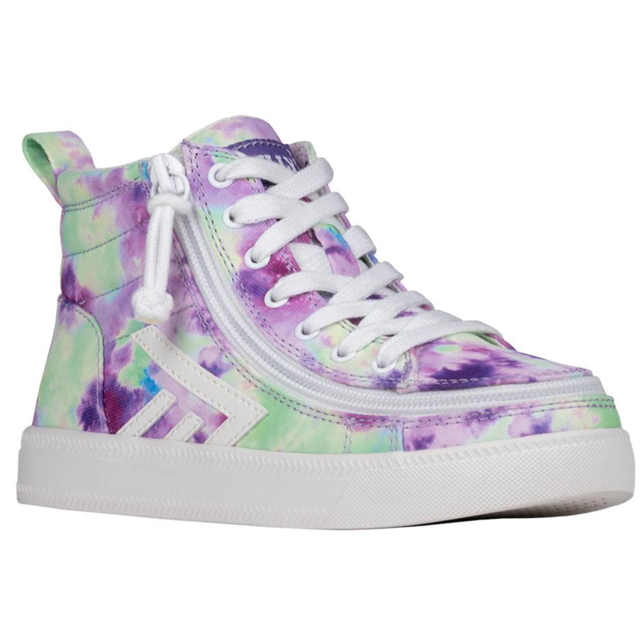 Billy Footwear (Kids)  - Purple Watercolour Core Skate Canvas Shoes