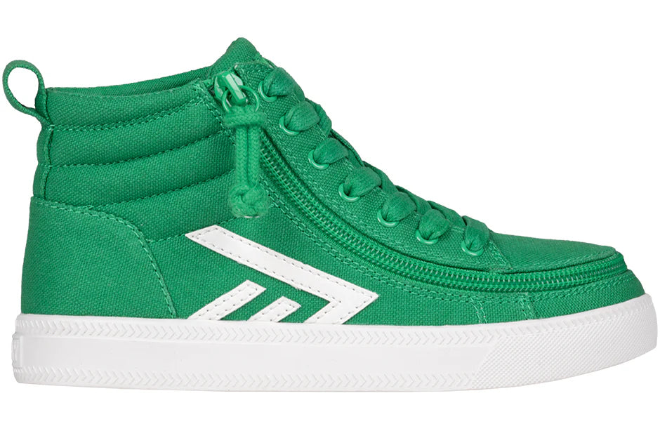 Billy Footwear (Toddlers)  - Green/White Core Skate Canvas Shoes