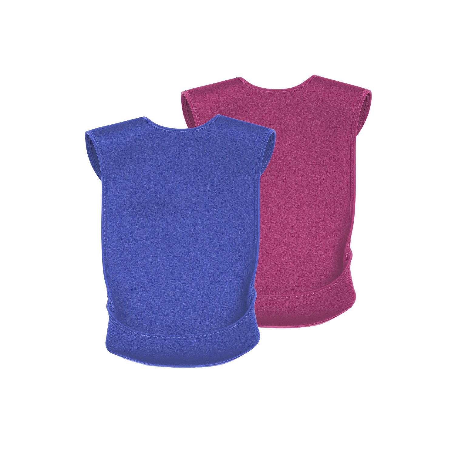 CareDesign_pink_or_blue_tabard_for_toddlers_kids_adults_with_special_needs_bib_with_feeding_pouch
