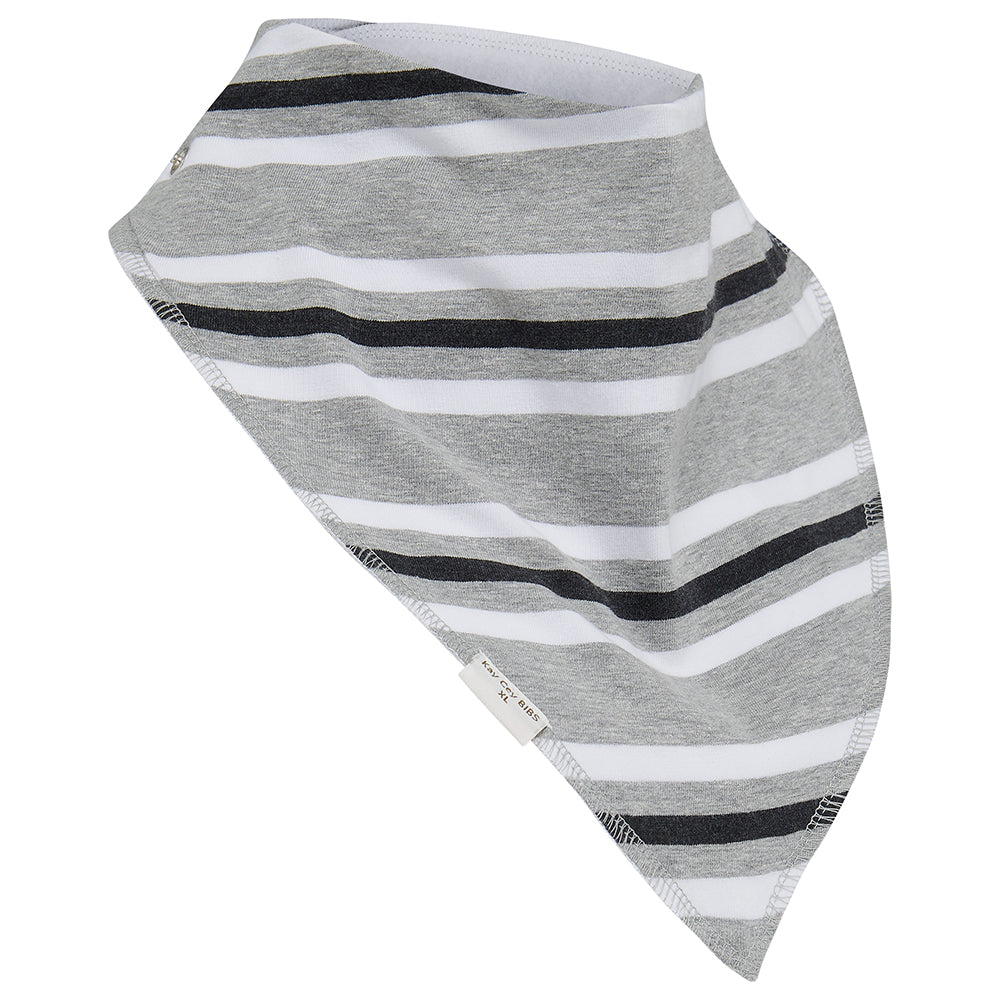 KayCey® Bibs - Signature Stripes Fleece Lined Cotton
