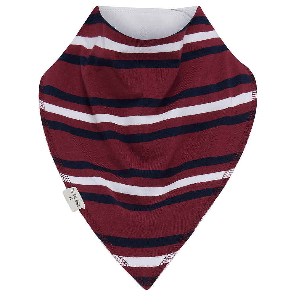 KayCey® Bibs - Signature Stripes Fleece Lined Cotton