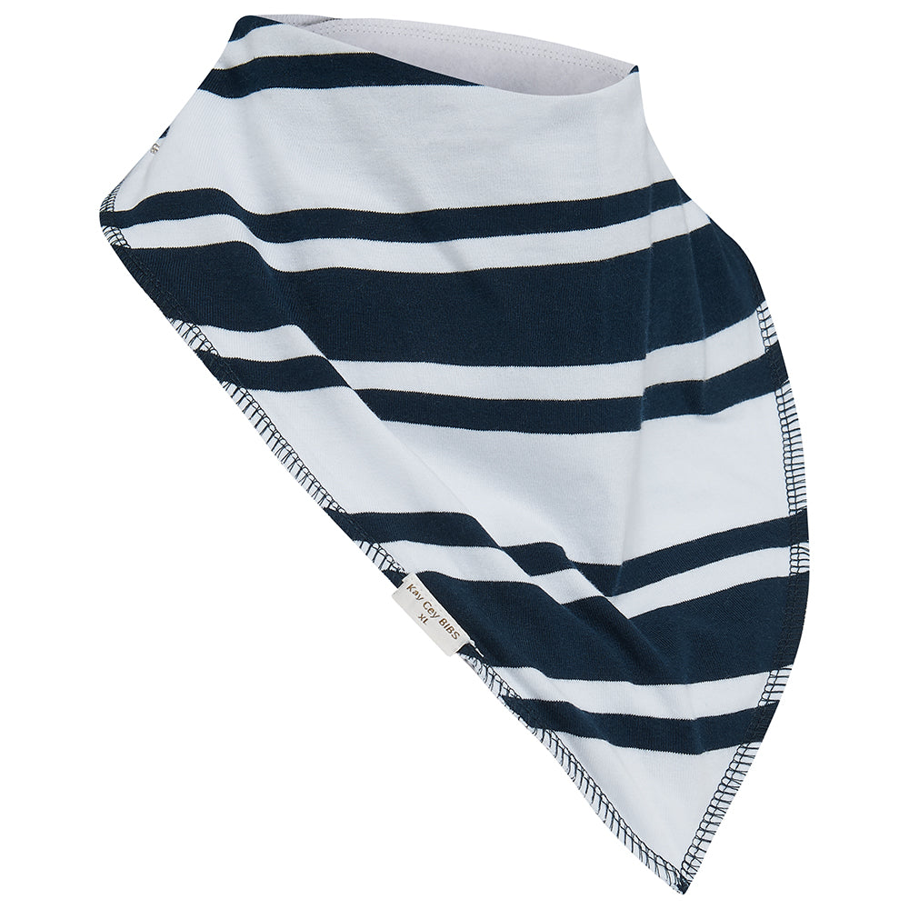 KayCey® Bibs - Signature Stripes Fleece Lined Cotton