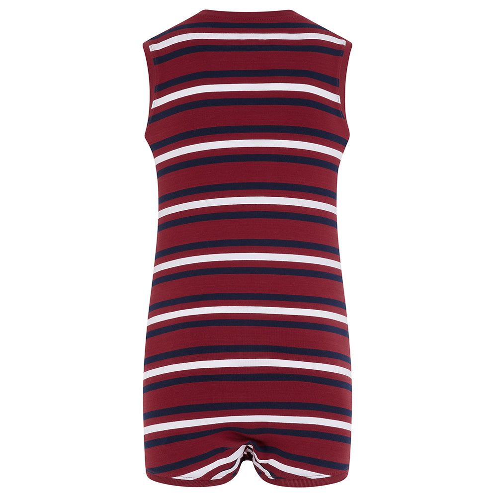 KayCey® Signature Stripes Sleeveless Popper Bodysuit