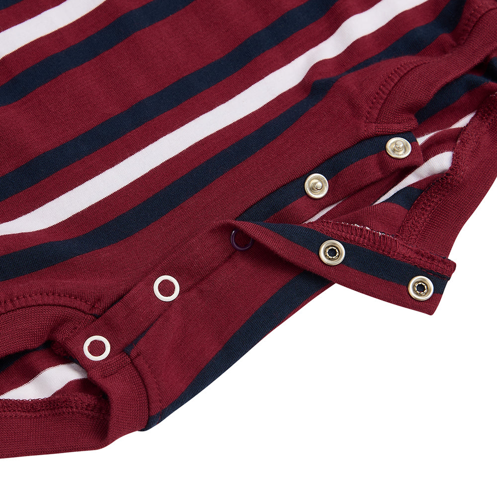 KayCey® Signature Stripes Sleeveless Popper Bodysuit