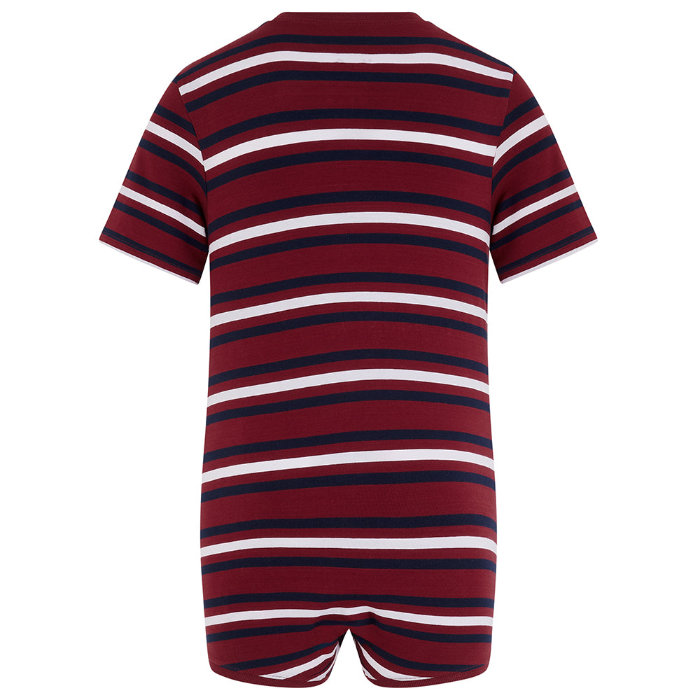 KayCey® Signature Stripes Short Sleeve Popper Bodysuit