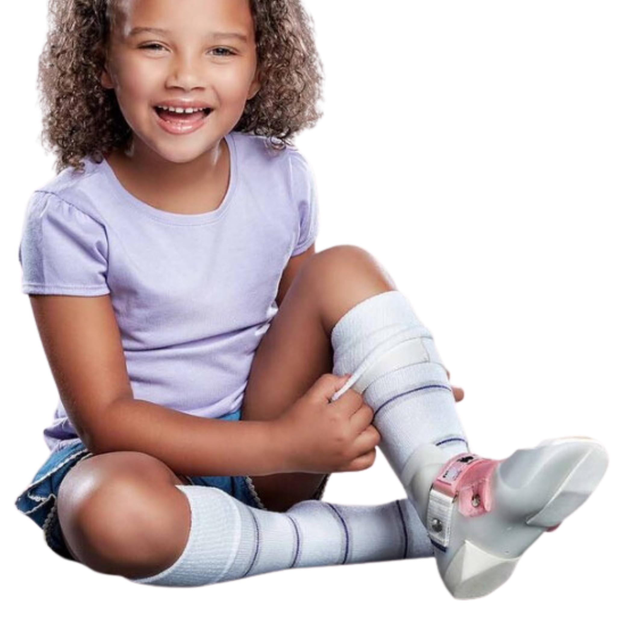 KnitRite (Kids) - Patternered AFO Socks 1 pack Core Spun