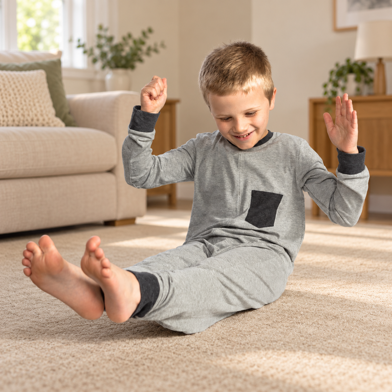 KayCey® Zip Back Jumpsuits (Kids) - Long Sleeve - Long Leg - Basic Range