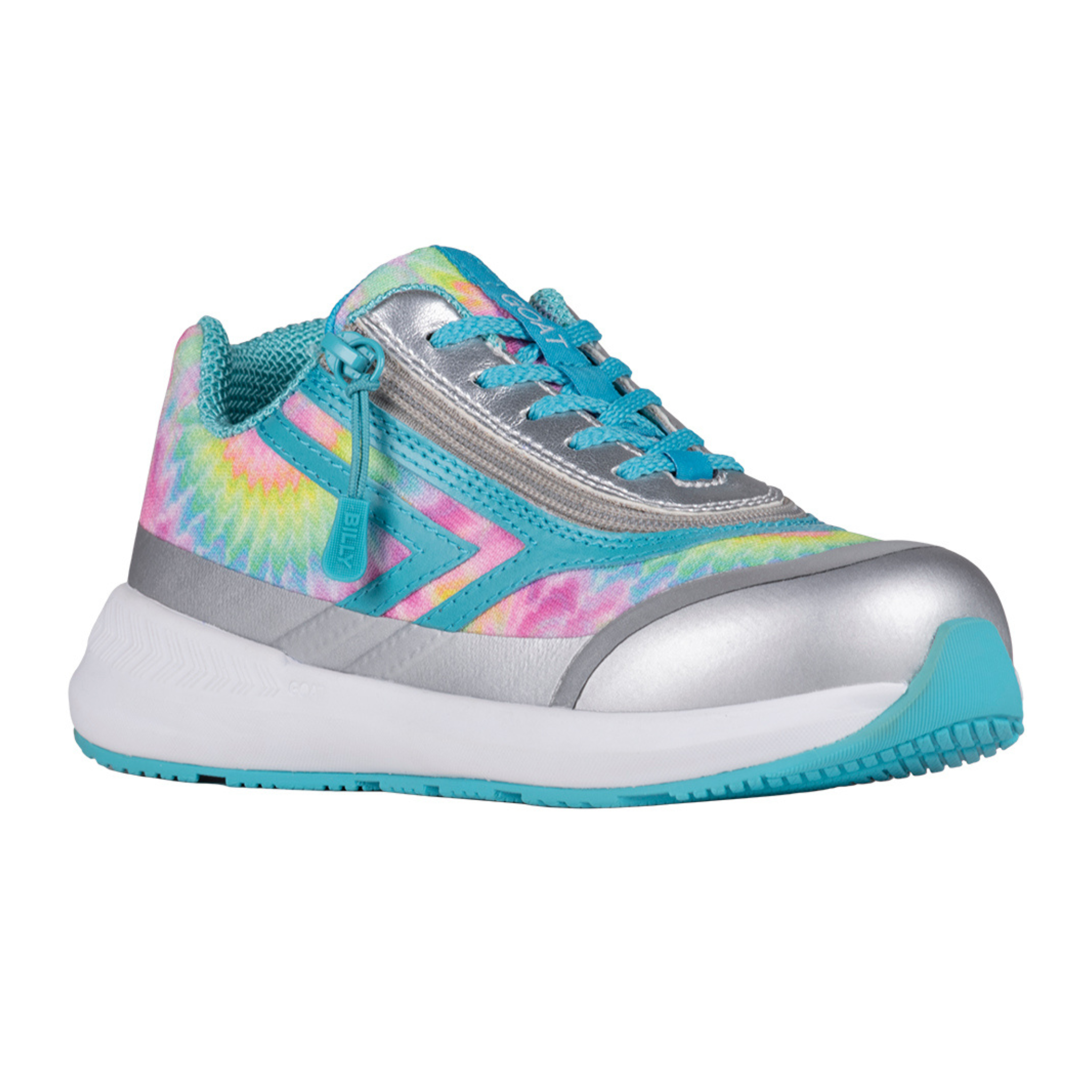 Billy Footwear (Kids) Low Top Goat Rainbow Tie Dye Trainers