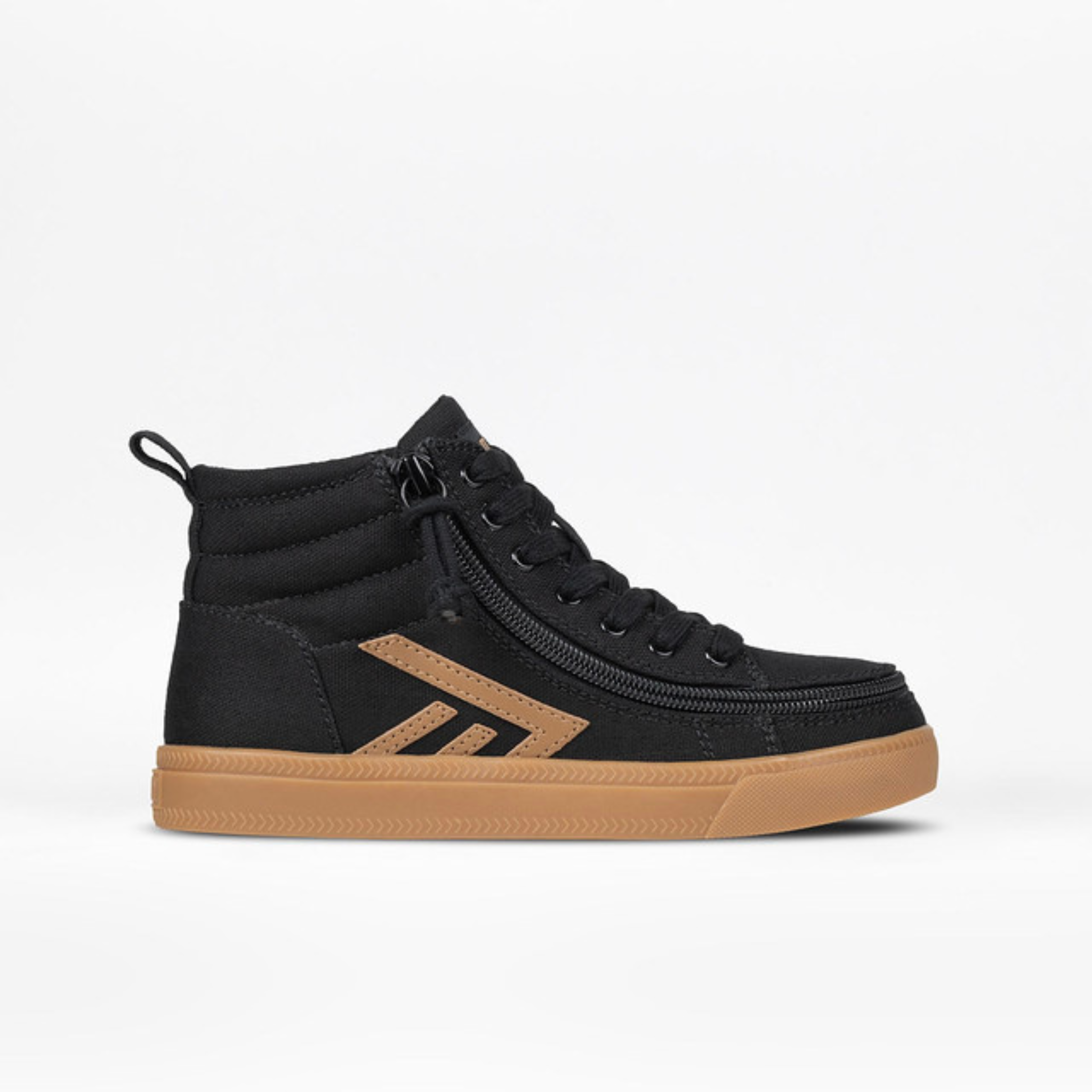 Billy Footwear (Kids)  -  High Top Black/Gum CS Canvas Shoes