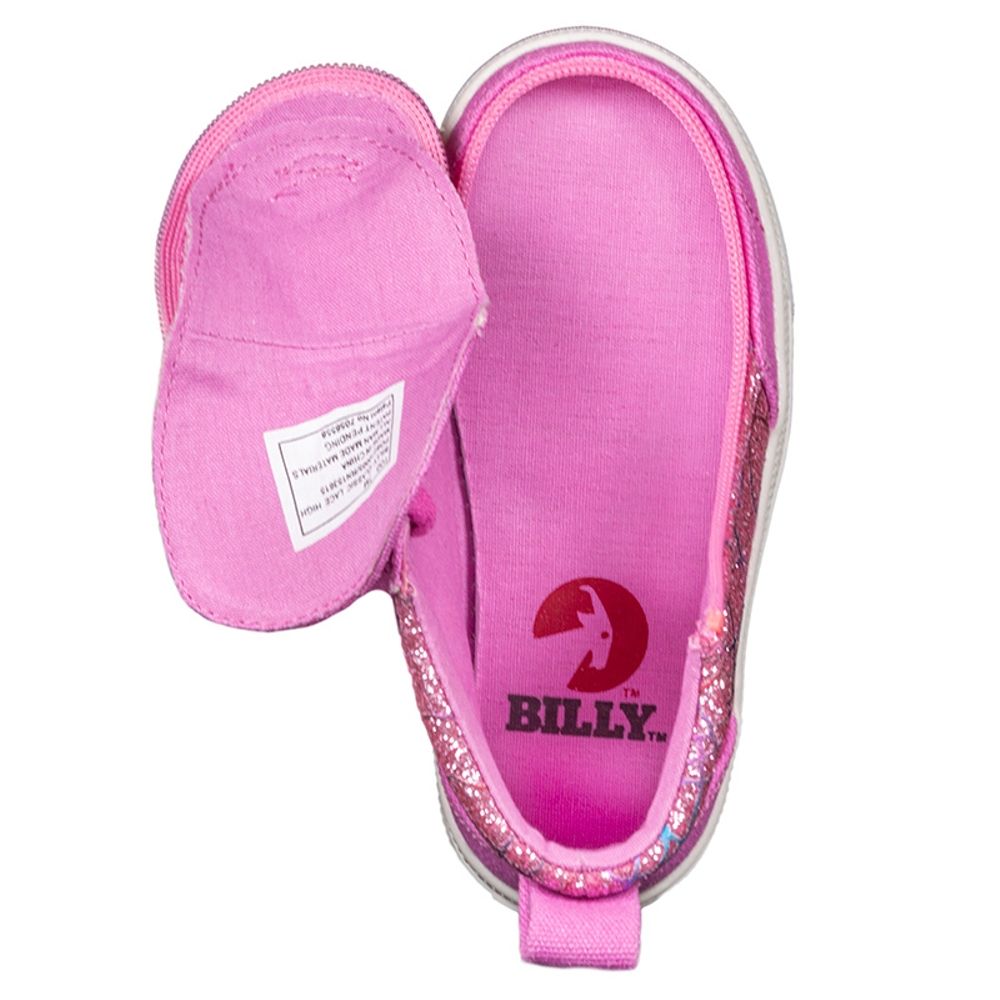 billy_footwear_pink_glitter_high_top_canvas_shoes_for_toddlers_and_kids_with_fliptop_technology