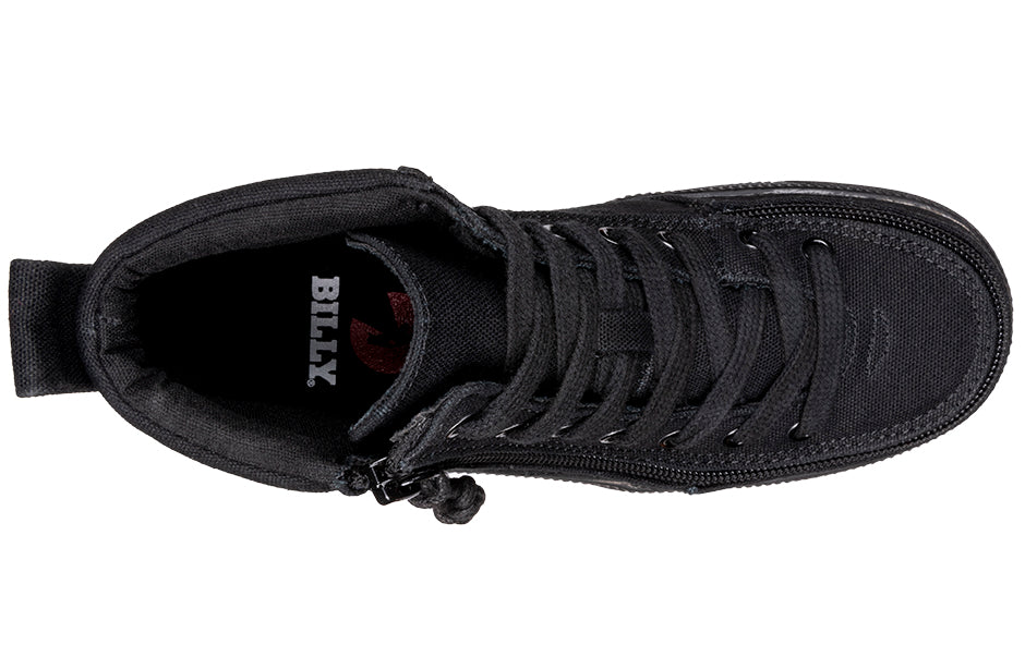 Billy Footwear (Toddlers) DR II Fit - High Top DR II Black Canvas Shoes