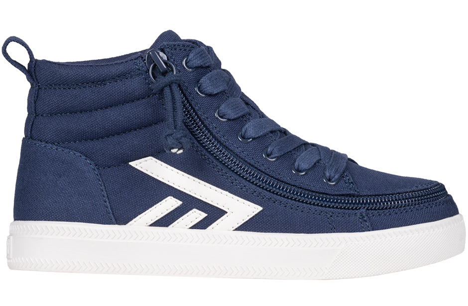 Billy Footwear (Kids)  - Navy/White Core Skate Canvas Shoes