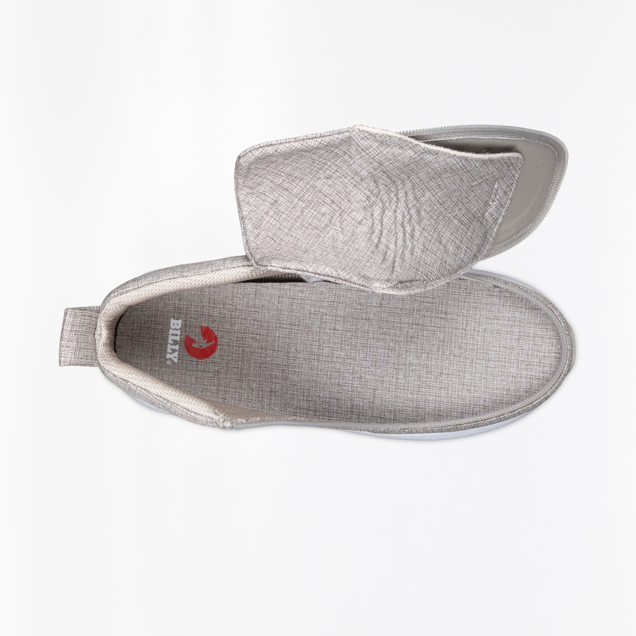 Billy Footwear (Mens) - High Top Grey Jersey Billy Goat Classic Canvas Shoes