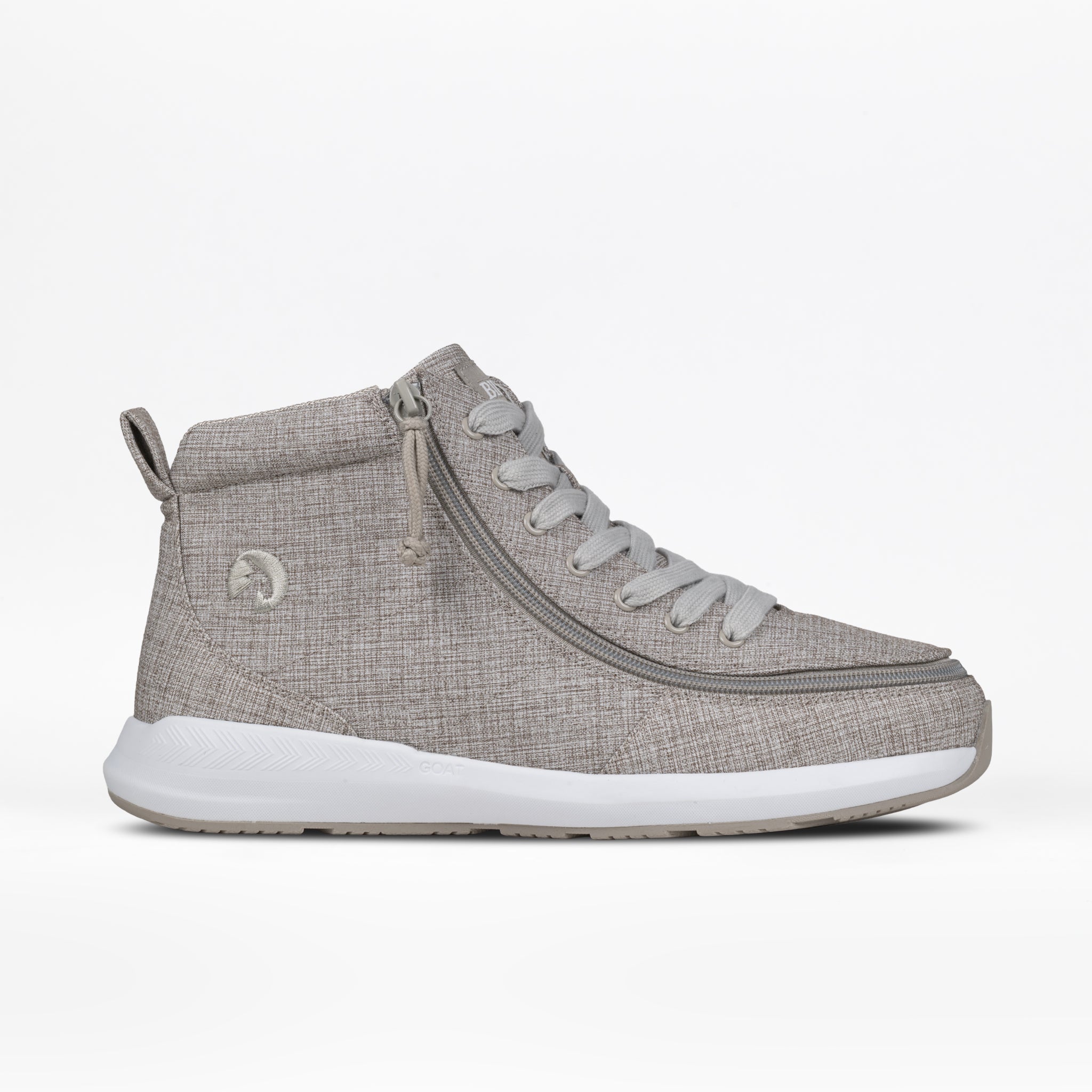 Billy Footwear (Mens) - High Top Grey Jersey Billy Goat Classic Canvas Shoes