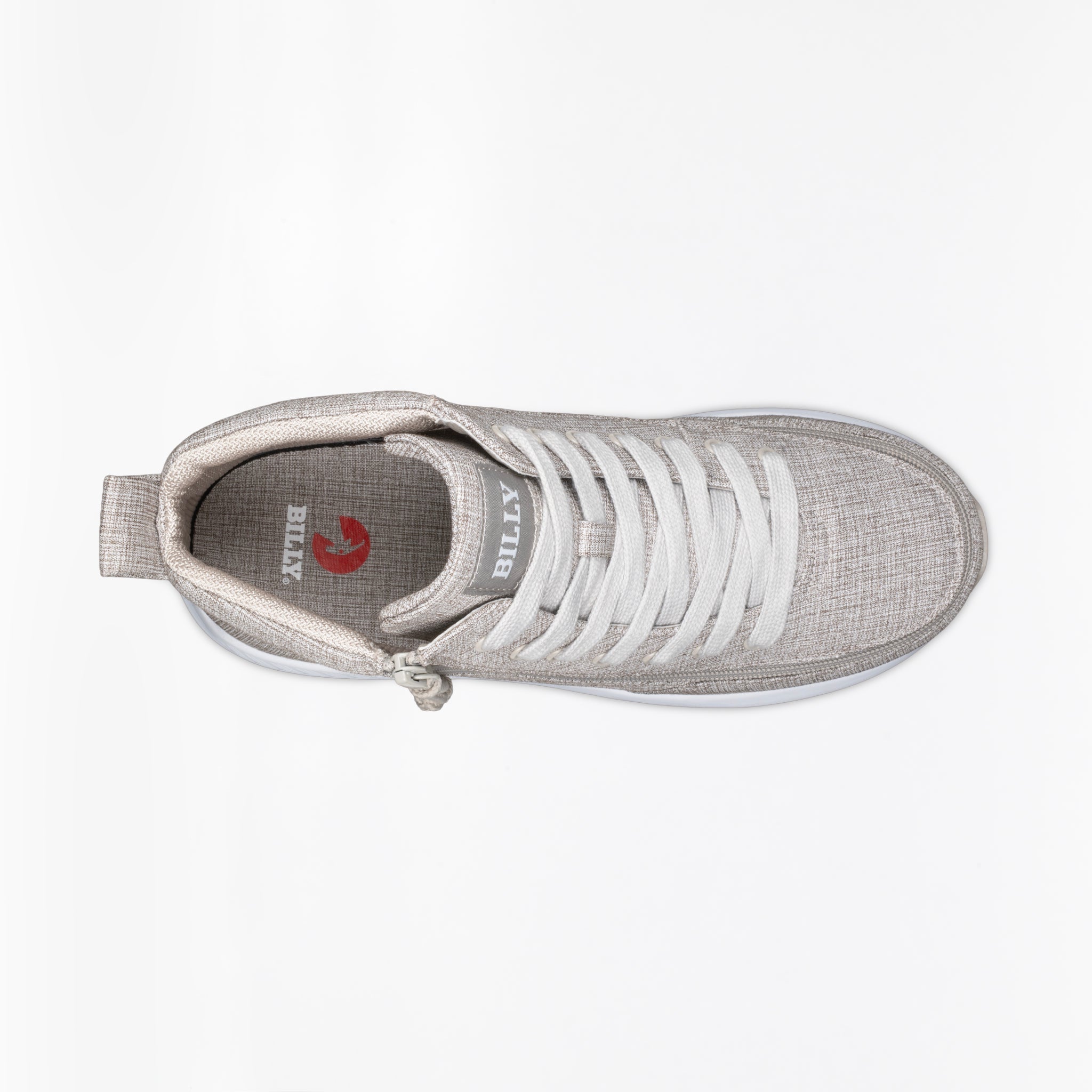 Billy Footwear (Mens) - High Top Grey Jersey Billy Goat Classic Canvas Shoes