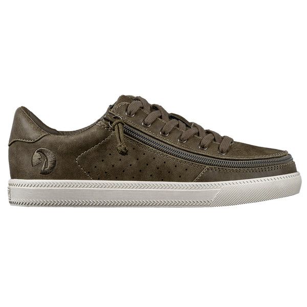 Billy Footwear (Womens) - Low Top Olive Faux Leather Shoes  display picture 2
