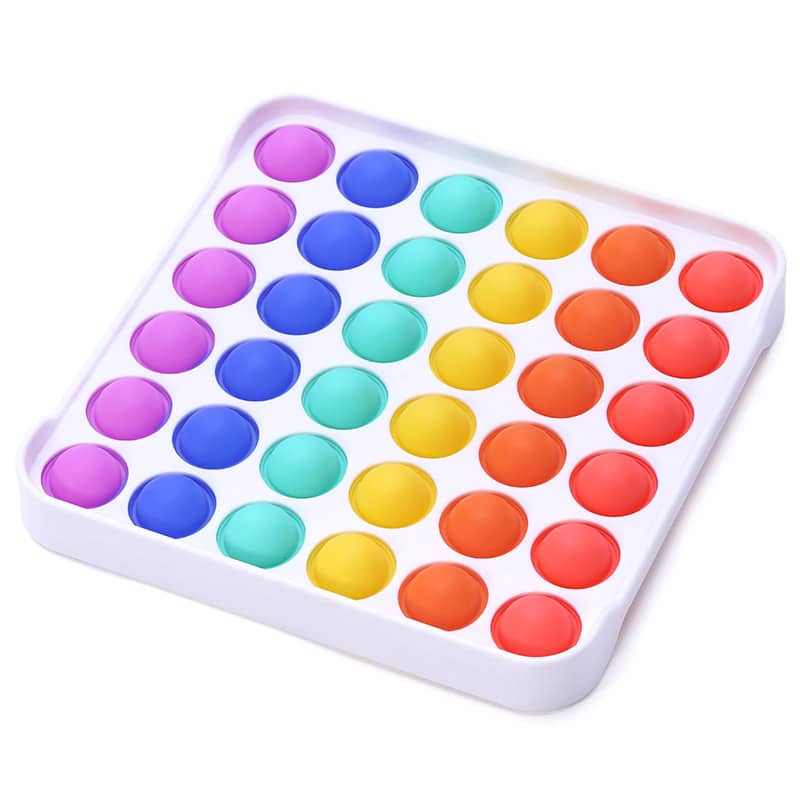 Tableau De Multiplication à Bulles - Jouet Sensoriel Arc-en-ciel Pour Enfants/adultes - Anti-stress Et éducatif