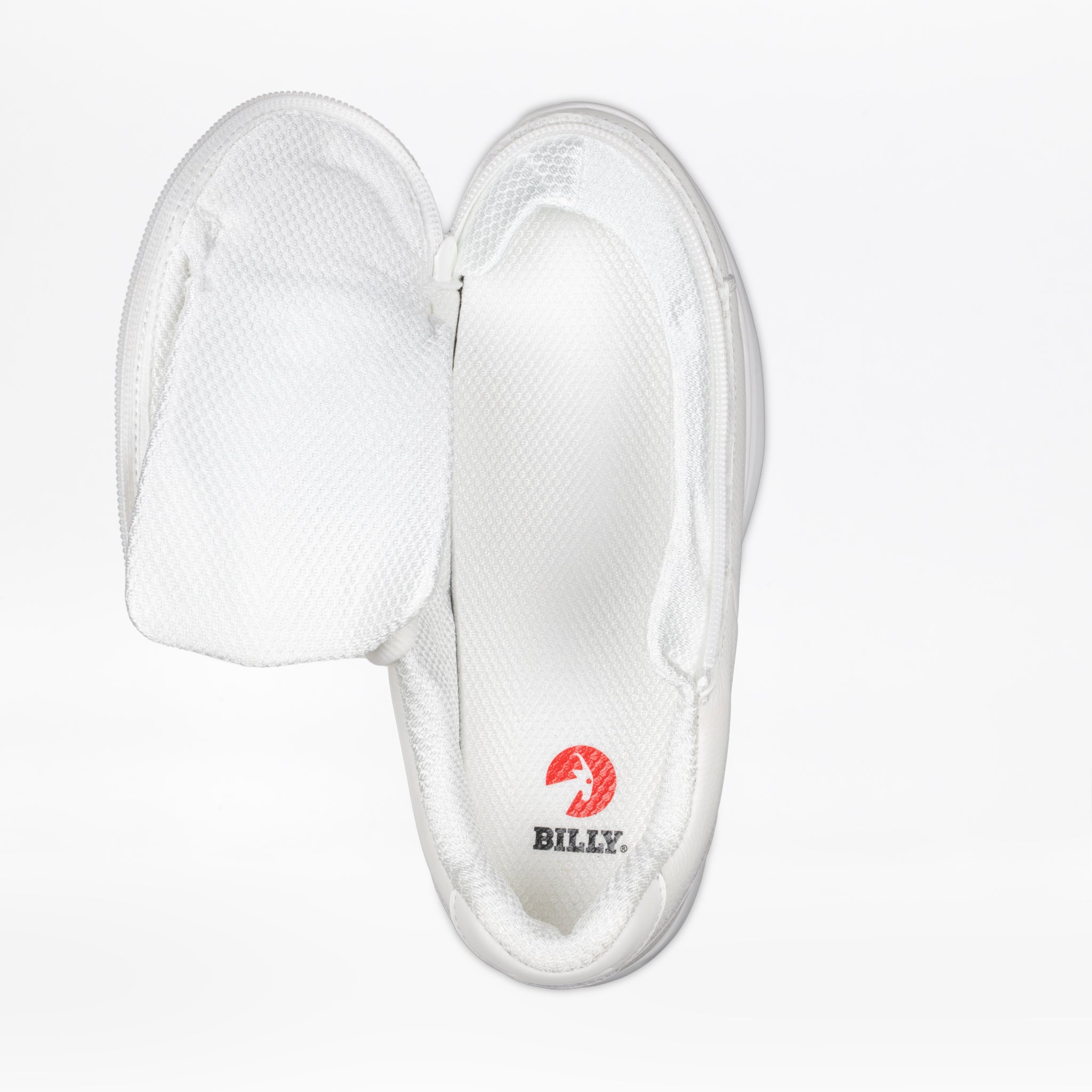 Billy Footwear (Womens) -  Low Top Comfort Plush White Leather Shoes