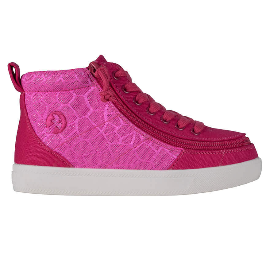 Billy Footwear High Top Pink Print Canvas Shoes Toddlers