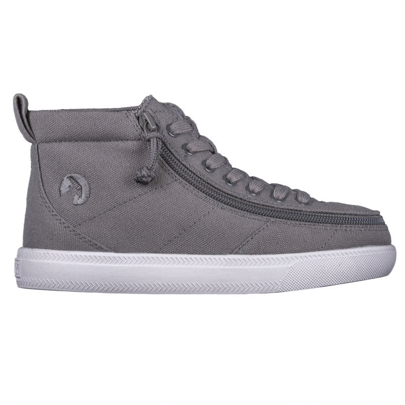 Billy Footwear (Kids) DR Fit - High Top DR Canvas Dark Grey Shoes