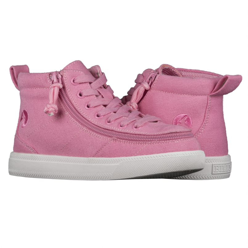 Billy Footwear (Kids) DR Fit - High Top Pink Canvas Shoes