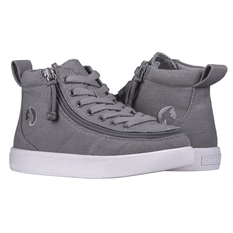 Billy Footwear (Toddlers) DR Fit - High Top DR Dark Grey Canvas Shoes CLEARANCE