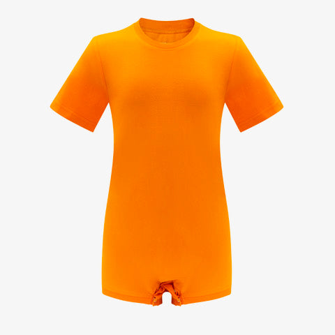 Body Wrappers Children's Long Sleeve Unitard - Orange