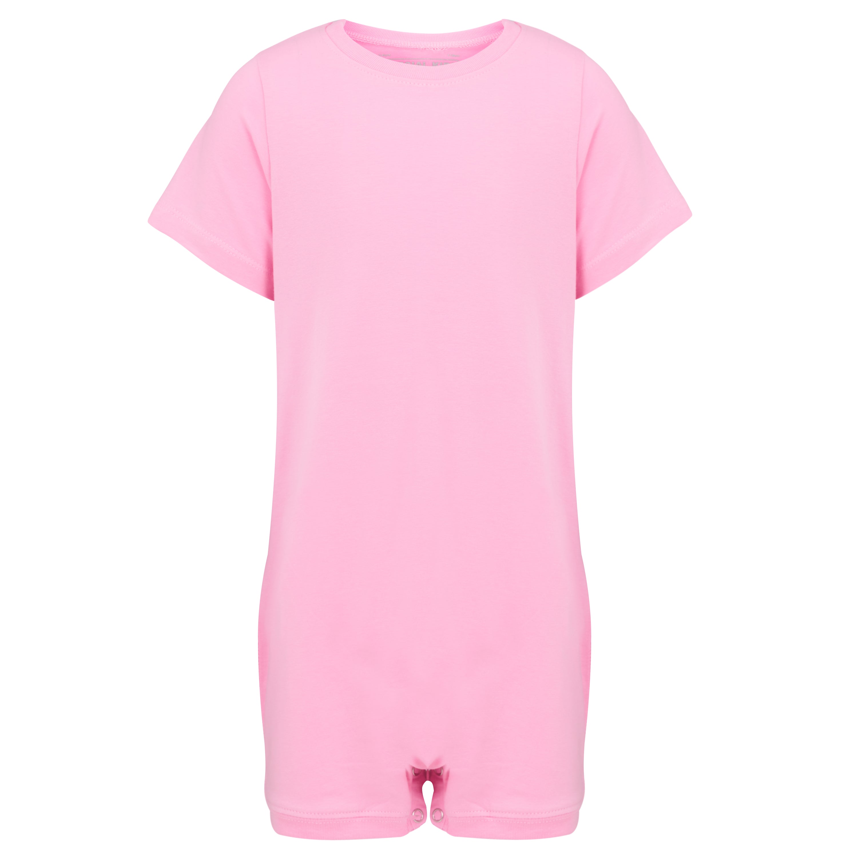 KayCey_Adaptive_clothing_for_older_children_with_special_needs_Short_Sleeve_Pink_Front