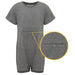 KayCey_Adaptive_clothing_for_vander_children_with_special_needs_short_sleeve_with_Tube_Access_Grey_Front