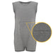 KayCey_Adaptive_clothing_for_vander_children_with_special_needs_Sleeveless_with_Tube_Access_Grey_Front