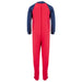 Seenin_zip_back_footed_sleepsuit_with_ Closed_feet_red_pajamas_for_boys_with_special_needs_back