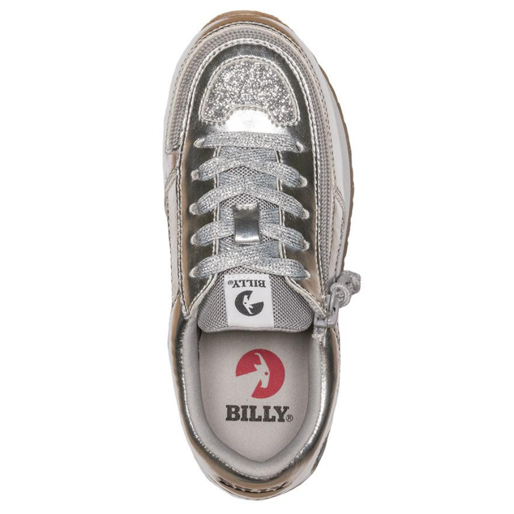 billy_footwear_adaptive_shoes_for_children_special_kids_company_billy_kids_silver_metallic_trainers_top
