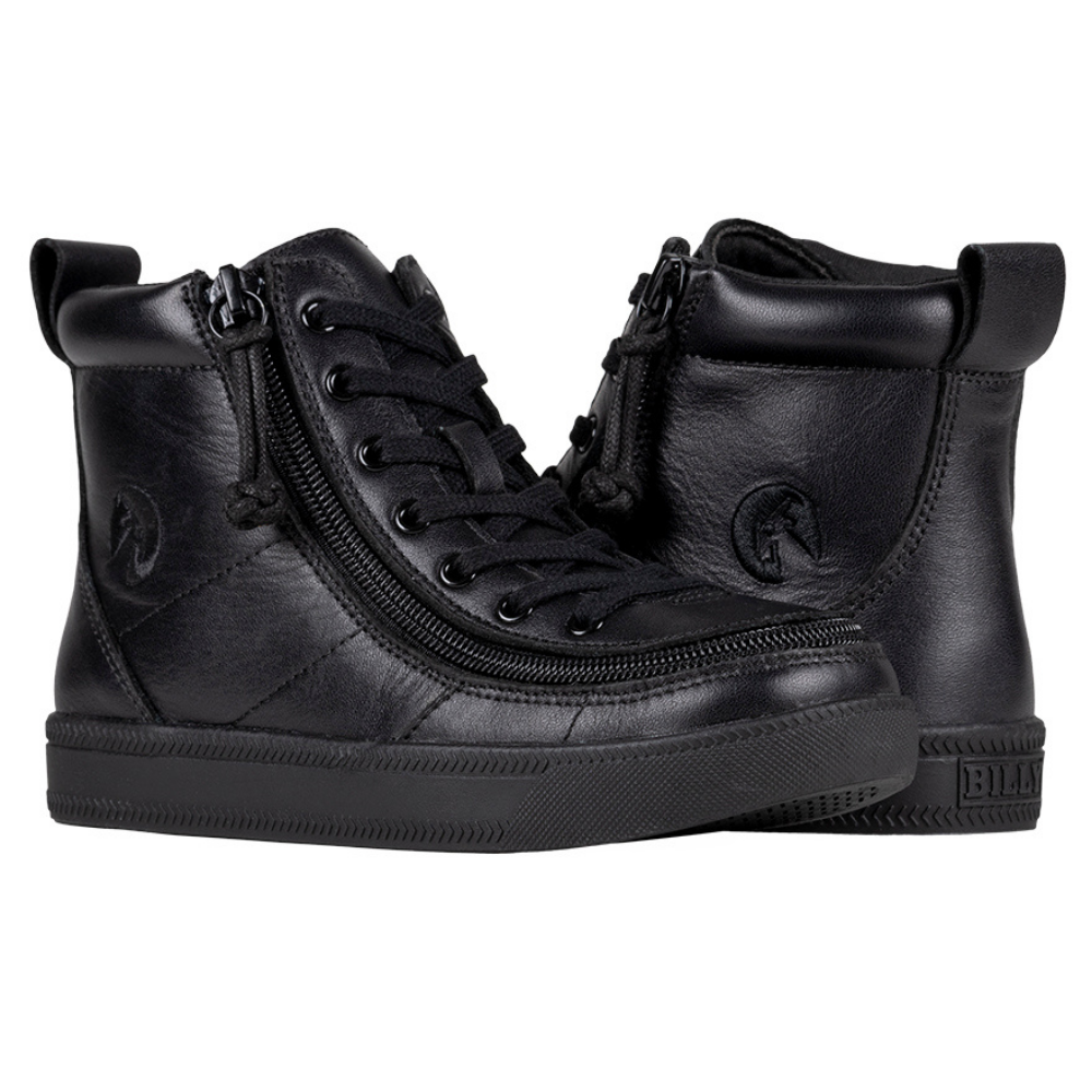 Billy Footwear High Top Leather Black Shoes Kids SpecialKids.Company