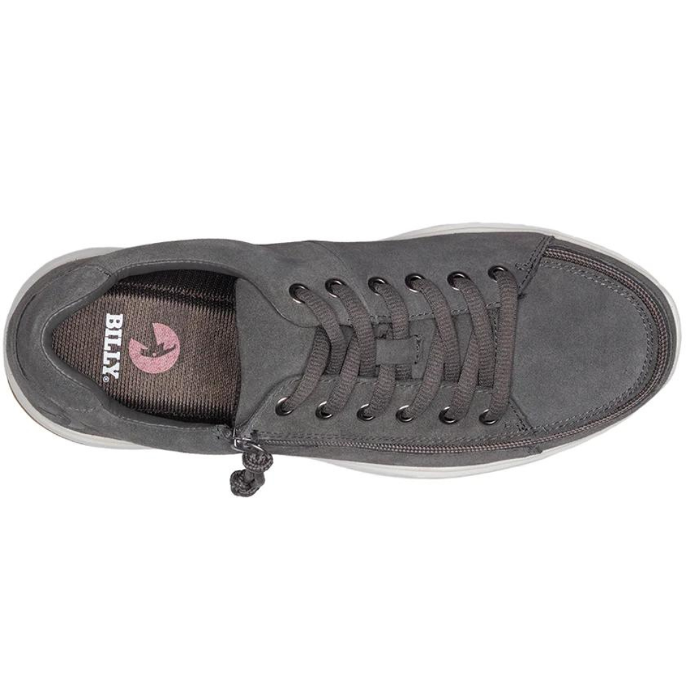 Billy Footwear (Mens) - Grey Suede Comfort Low Top Shoes